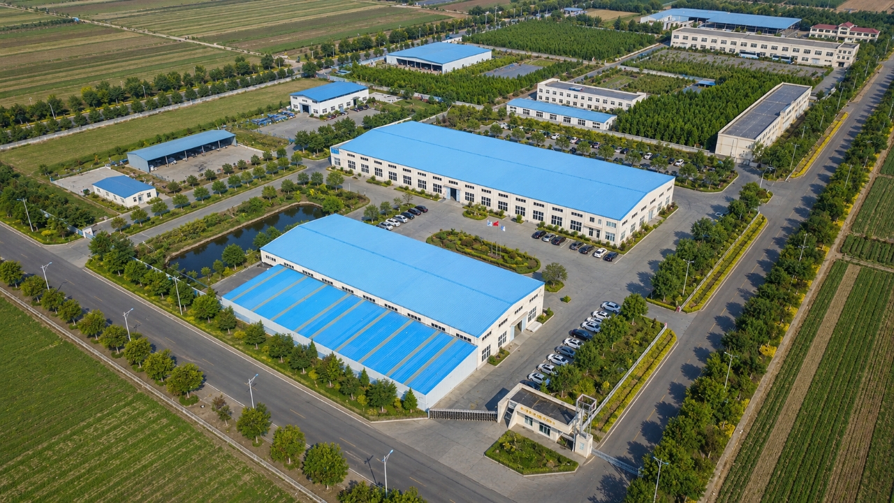 Luftaufnahme der Bearbeitungsfabrik Qingdao Huashan CNC