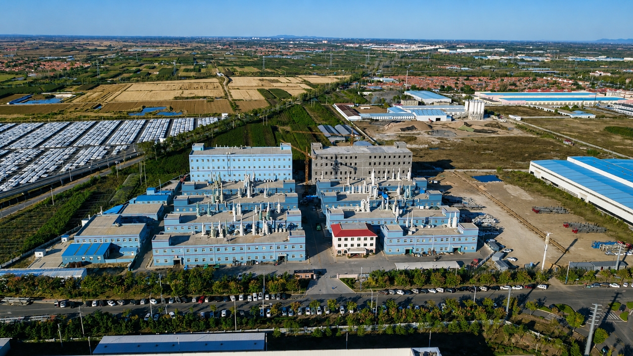 Luftaufnahme der Oberflächenbehandlungsfabrik Qingdao Tianying